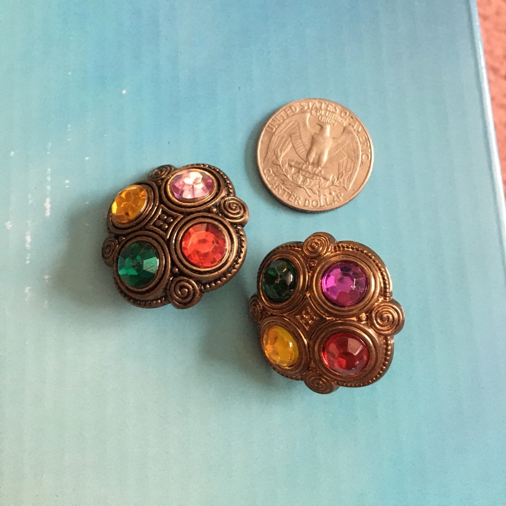 Vintage costume jewelry buttons